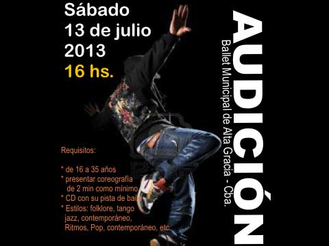 audicion ballet municipal 1 - Diario Resumen de la región